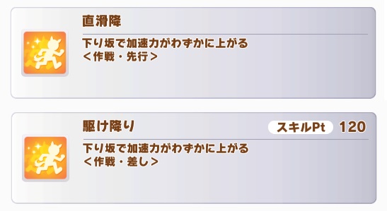 【ウマ娘】『直滑降』『駆け降り』が有効なコースはどこ？