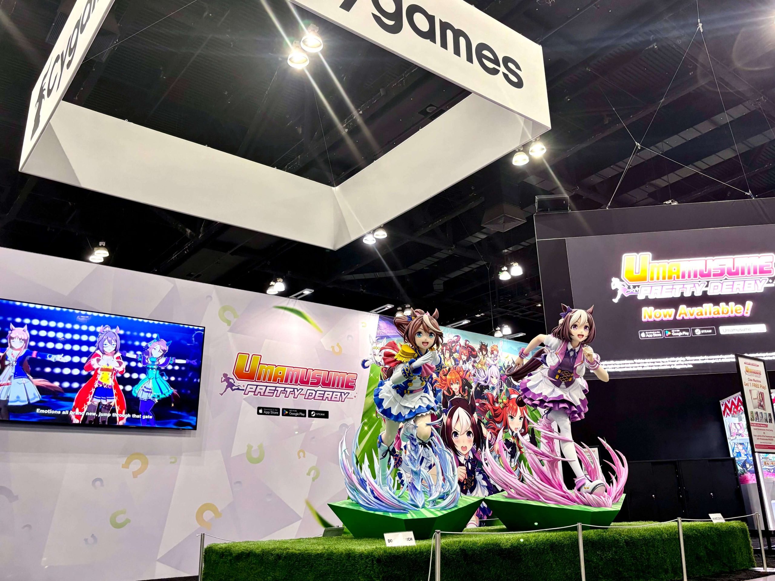 【ウマ娘】アニメエキスポでスペとテイオーの等身大フィギュア！