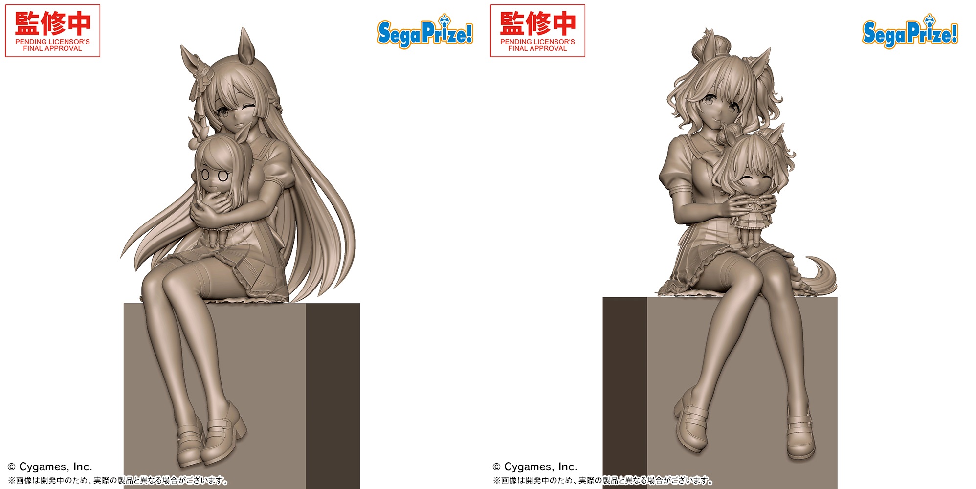 【ウマ娘】セガプライズよりサトノダイヤモンド、アストンマーチャンのおすわりVer.が初夏ごろに登場決定！