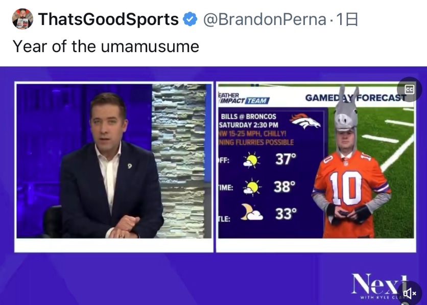 【ウマ娘】ウマ娘がNFLにまで侵入してきた ⇐ ねえこれって本当に…