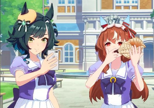 【ウマ娘】下河辺ウマ娘出陣！　スティルが法螺貝吹いてるだけで面白い